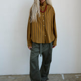 The Weekend Shirt in Goldenrod Stripe