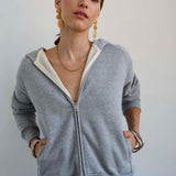 The Bird Hoodie in Heather Grey