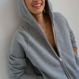 The Bird Hoodie in Heather Grey