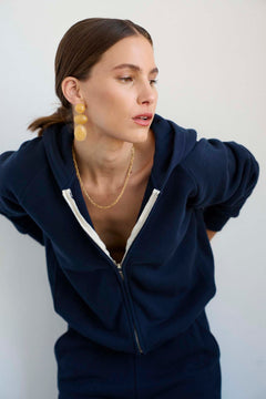 The Bird Hoodie in Navy