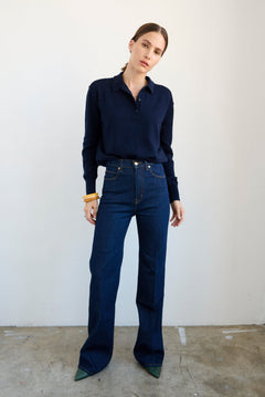 The Crease Jean in Raw Rinse