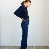 The Crease Jean in Raw Rinse