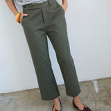 The Waist Tape Trouser in Olive