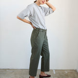 The Waist Tape Trouser in Olive