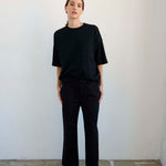 The Waist Tape Trouser in Black