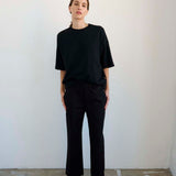 The Waist Tape Trouser in Black