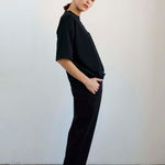 The Waist Tape Trouser in Black