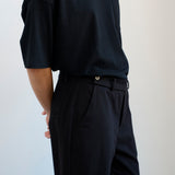 The Waist Tape Trouser in Black