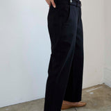 The Waist Tape Trouser in Black