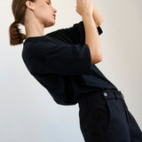 The Waist Tape Trouser in Black