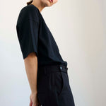 The Waist Tape Trouser in Black