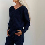 The Cable V Fave in Navy