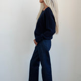 The Cable V Fave in Navy