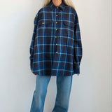 The Big Shirt Flannel in Blues
