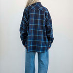 The Big Shirt Flannel in Blues