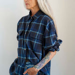 The Big Shirt Flannel in Blues