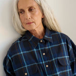 The Big Shirt Flannel in Blues