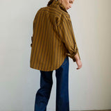 The Weekend Shirt in Goldenrod Stripe
