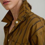 The Weekend Shirt in Goldenrod Stripe
