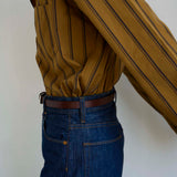 The Weekend Shirt in Goldenrod Stripe