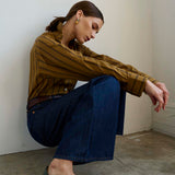 The Kitty Point Heel in Green Snake