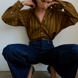 The Kitty Point Heel in Green Snake