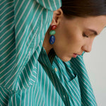 The Weekend Shirt in Kelly Stripe
