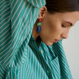 The Weekend Shirt in Kelly Stripe