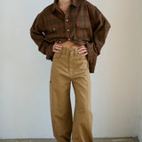 The Big Shirt Flannel in Browns