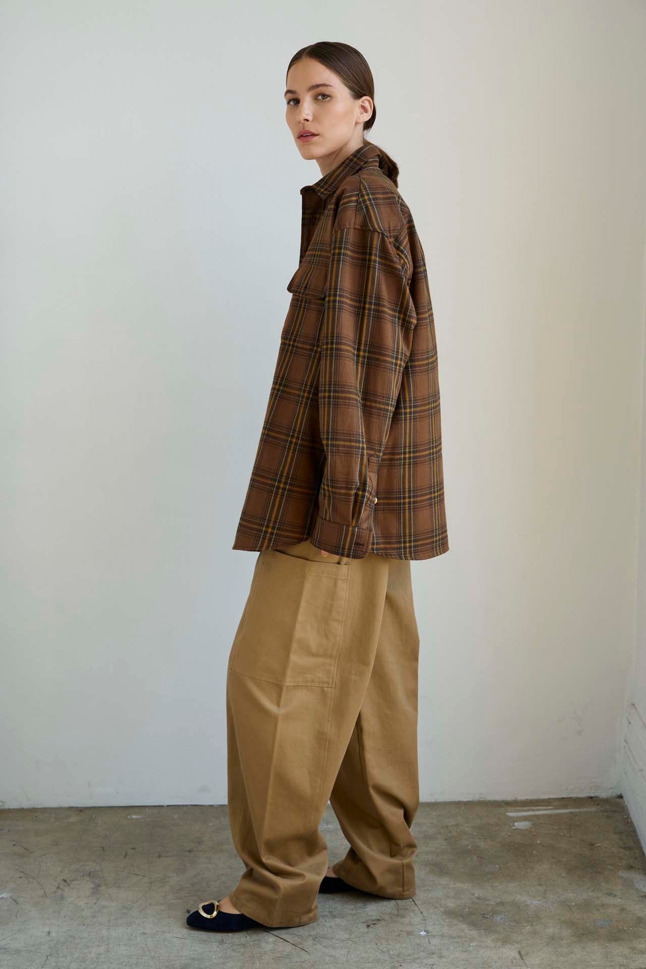 The Big Shirt Flannel in Browns