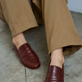 The Penny Loafer in Bright Burgundy