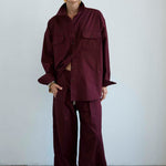 The Scrub Pant in Burgundy