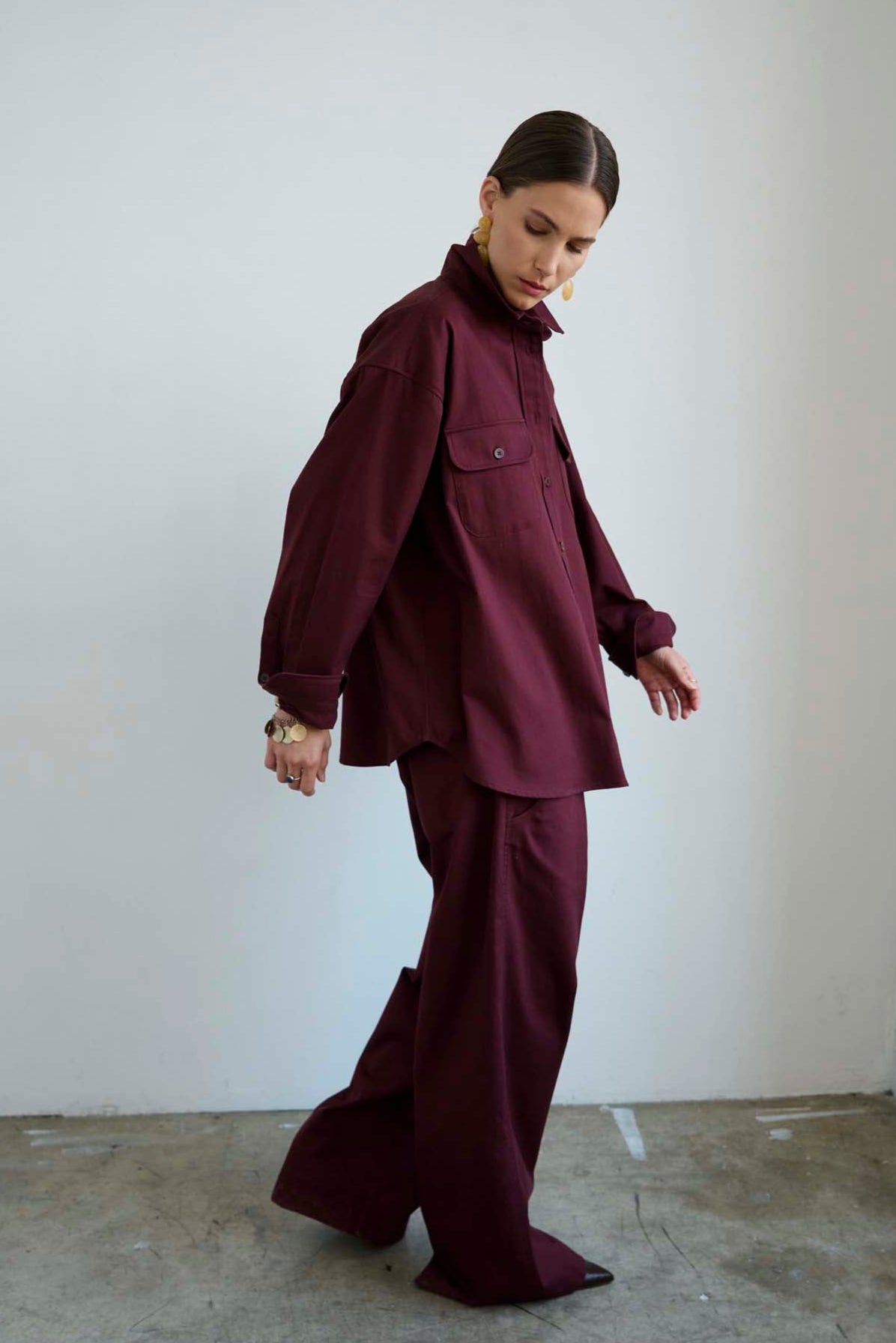 The Scrub Pant in Burgundy