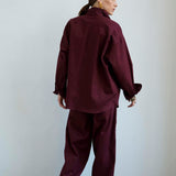 The Scrub Pant in Burgundy