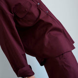 The Scrub Pant in Burgundy