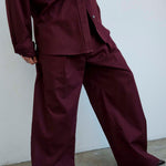 The Scrub Pant in Burgundy