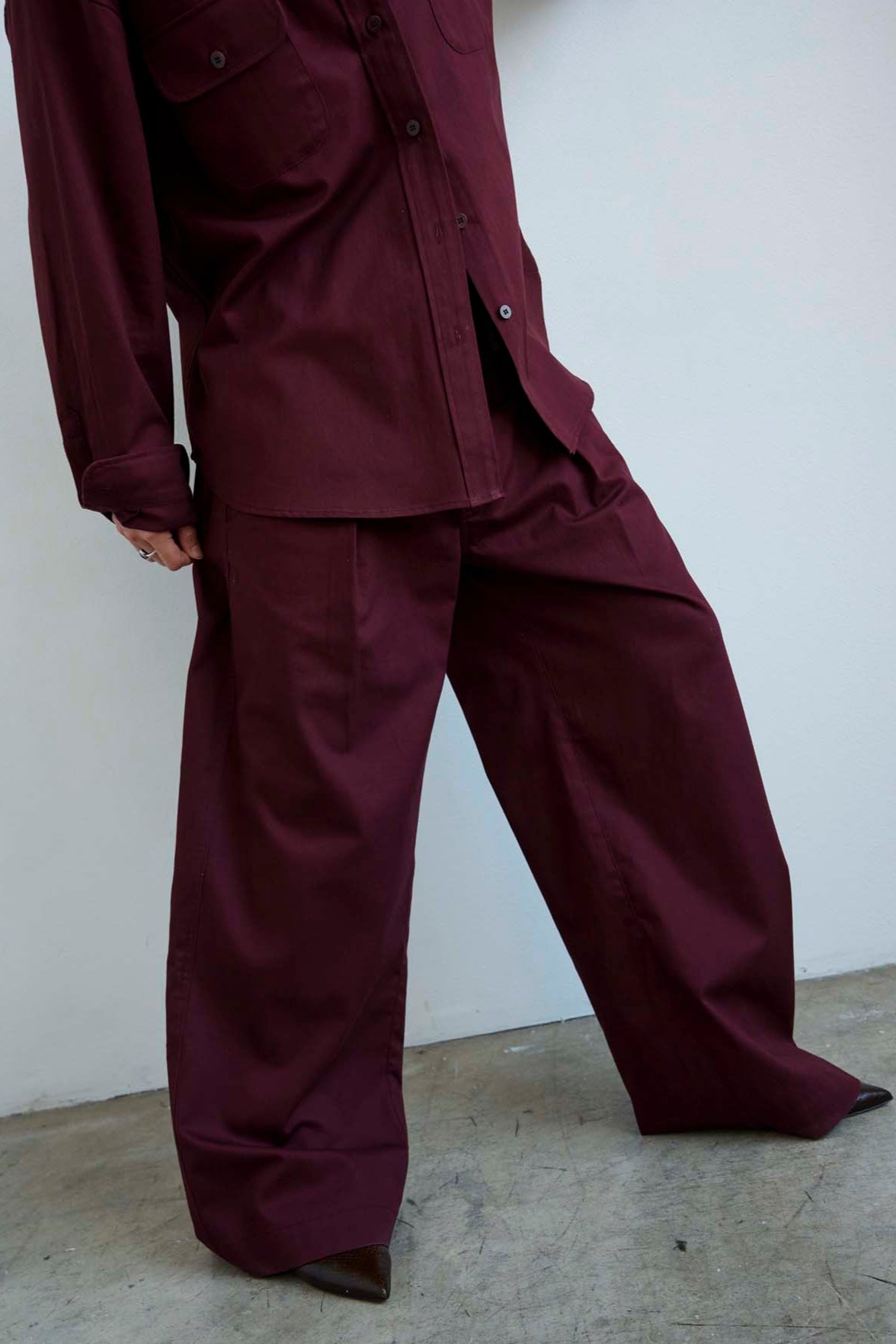 The Scrub Pant in Burgundy