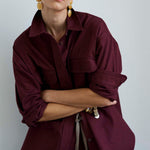 The Big Shirt in Burgundy