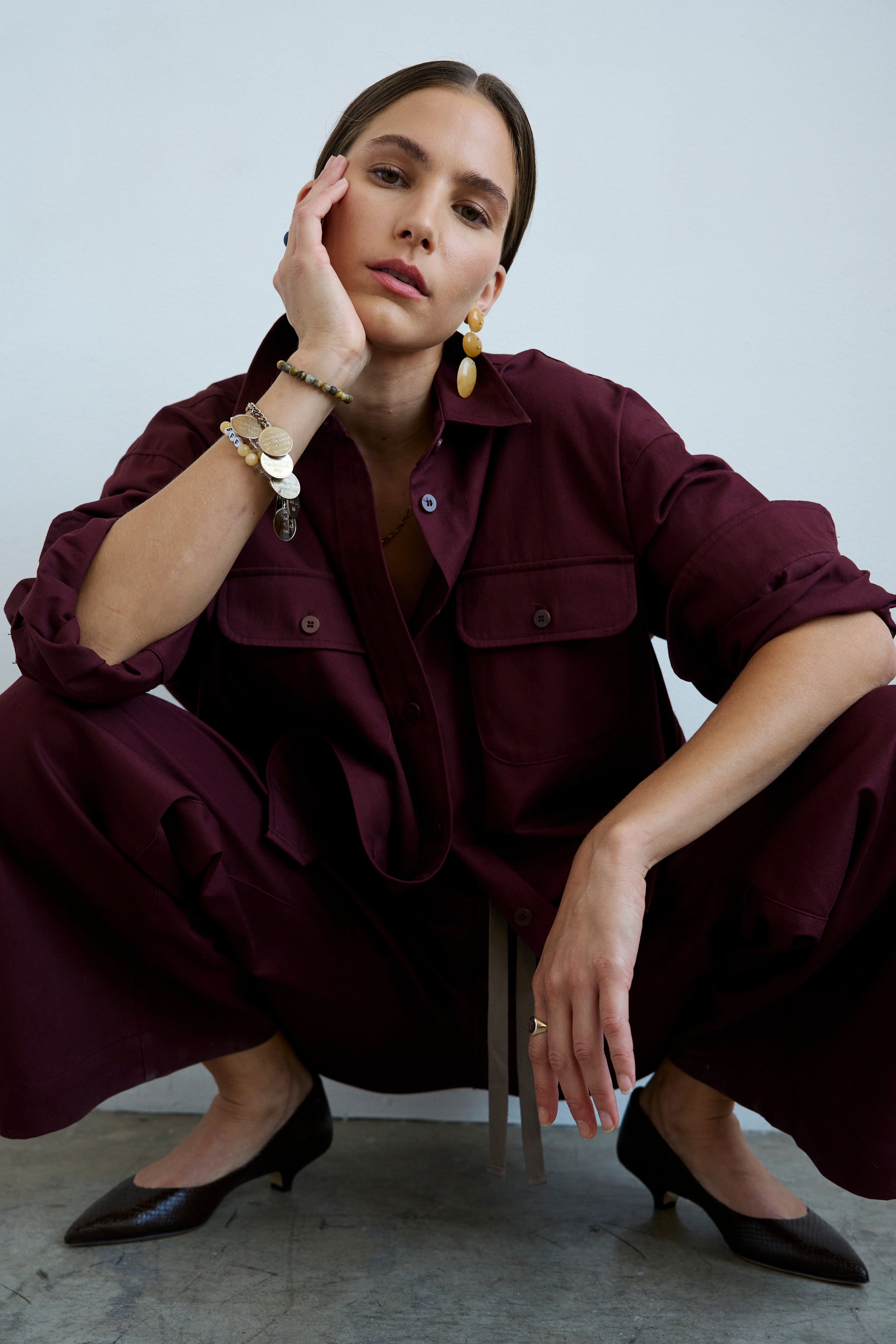 The Big Shirt in Burgundy