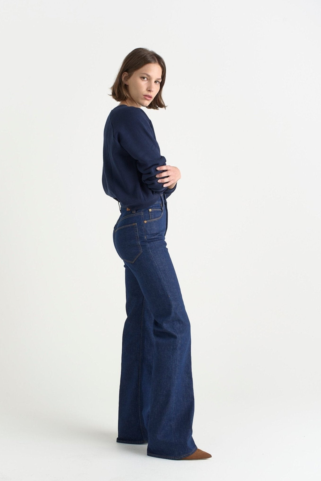 The Crease Jean in Raw Rinse - Jamie Haller
