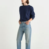 The Slouch in Worn Indigo. On body front - Jamie Haller