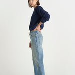 The Slouch in Worn Indigo. On body side - Jamie Haller