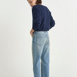 The Slouch in Worn Indigo. On body back side - Jamie Haller
