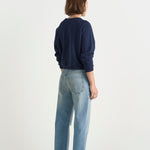 The Slouch in Worn Indigo. On body back side - Jamie Haller