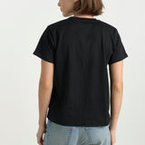 The Chameleon Tee in Black. On body back - Jamie Haller