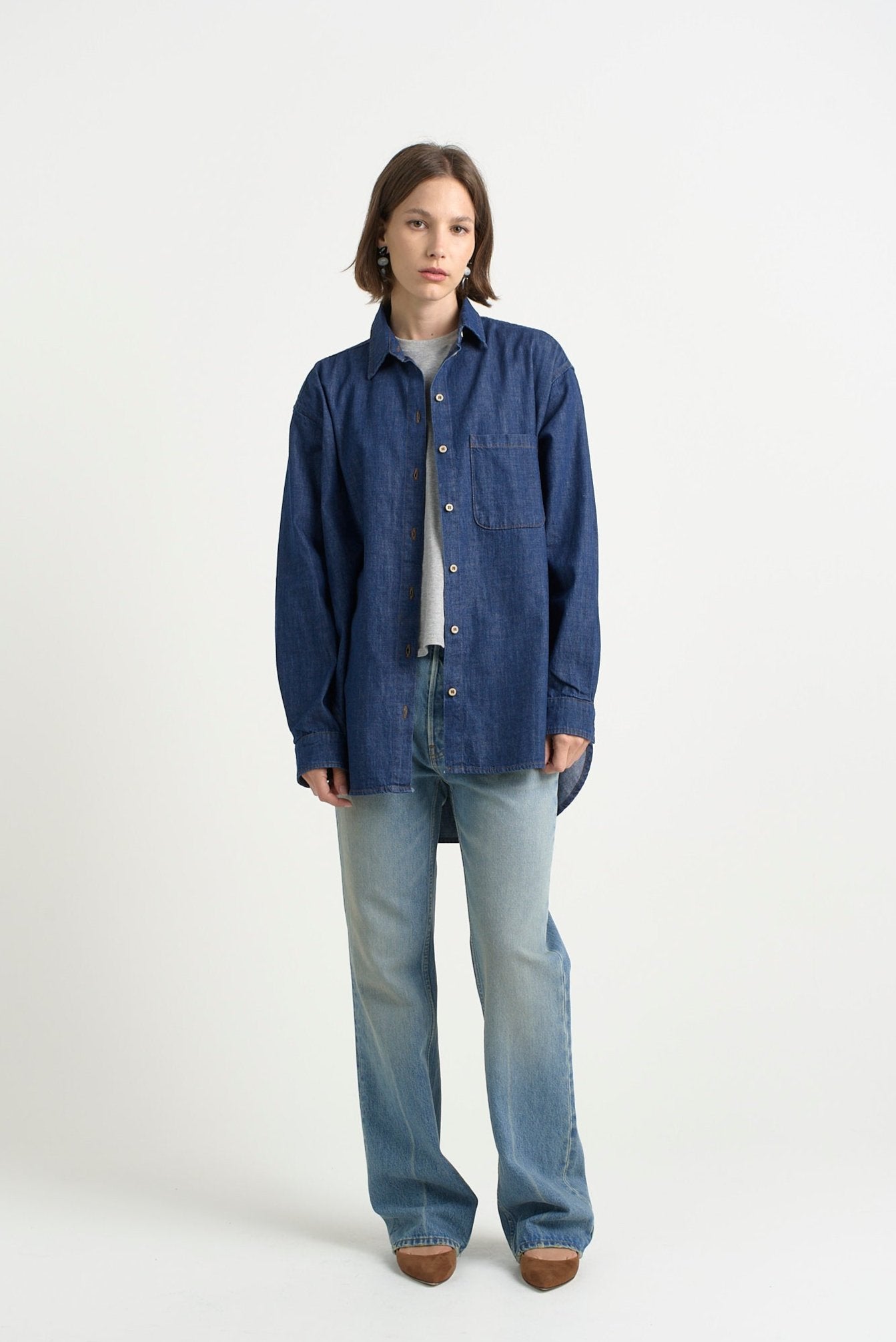 The Essential Shirt in Raw Rinse - Jamie Haller