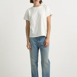 The Chameleon Tee in Natural White. On body front - Jamie Haller