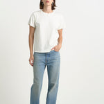 The Chameleon Tee in Natural White. On body front - Jamie Haller