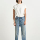 The Chameleon Tee in Natural White. On body front - Jamie Haller