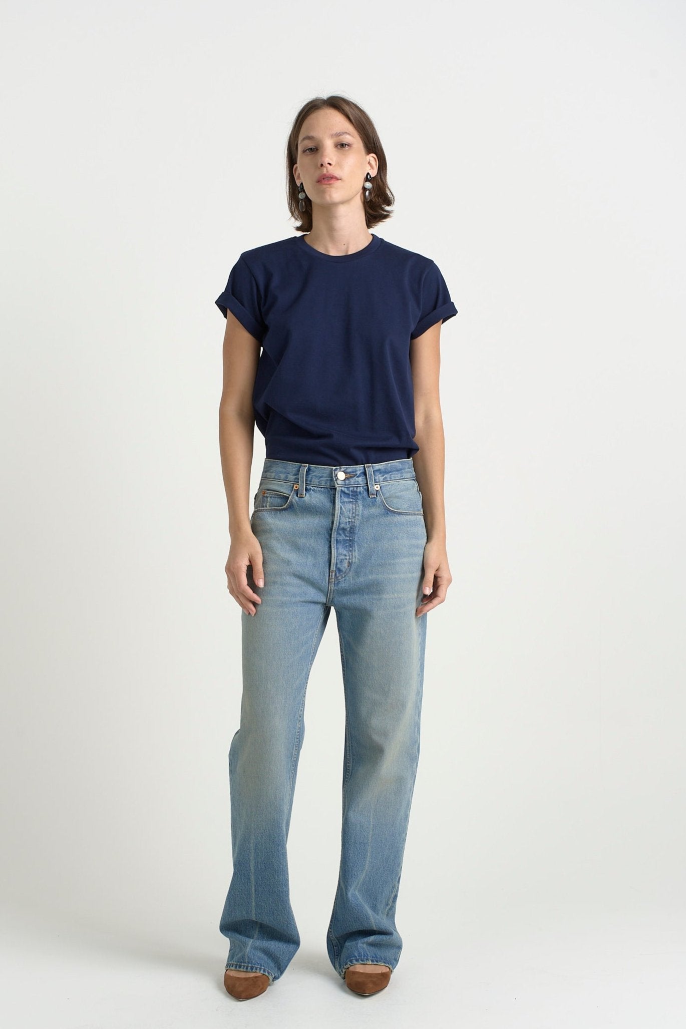 The Chameleon Tee in Navy - Jamie Haller